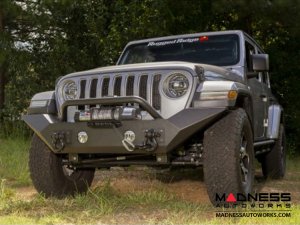 Jeep Wrangler JL Spartan Bumper High Clearance Ends w/Overrider - Front Jeep Wrangler JL Spartan Bumper High Clearance Ends w/Overrider - Front